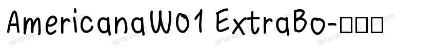 AmericanaW01 ExtraBo字体转换